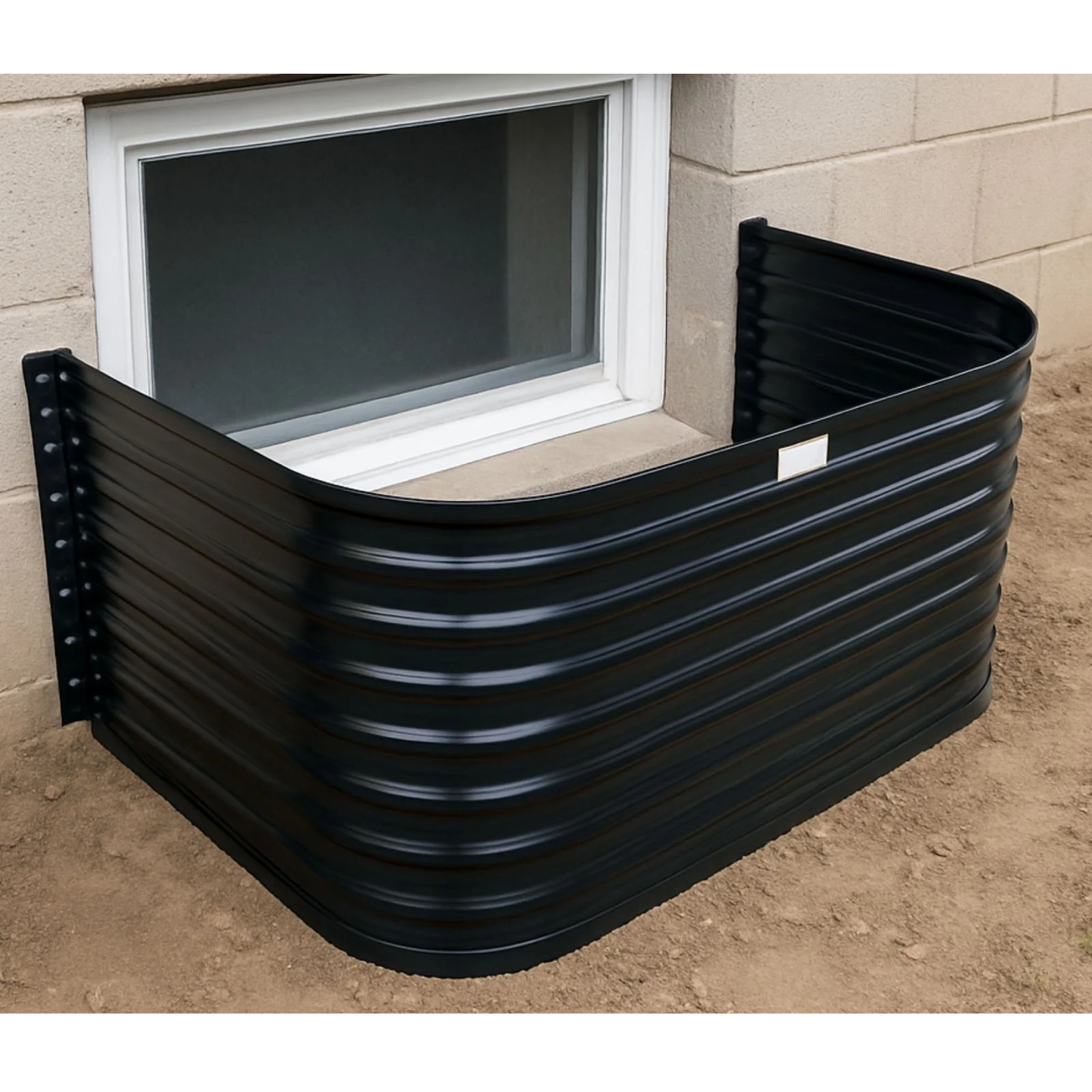 48" W, 22" P, 12" H Galvanized Steel Window Well - Image 3